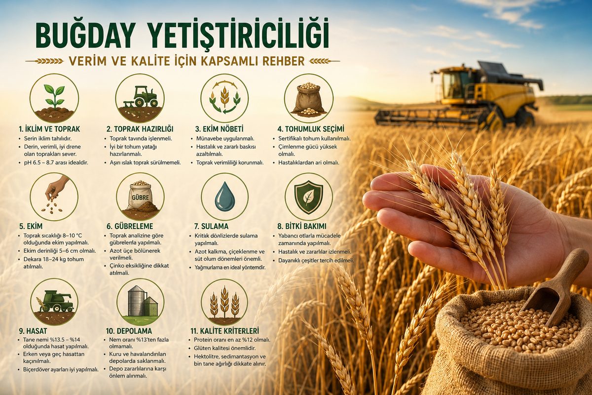 Buğday Yetiştiriciliği: Verim ve Kalite İçin Kapsamlı Rehber