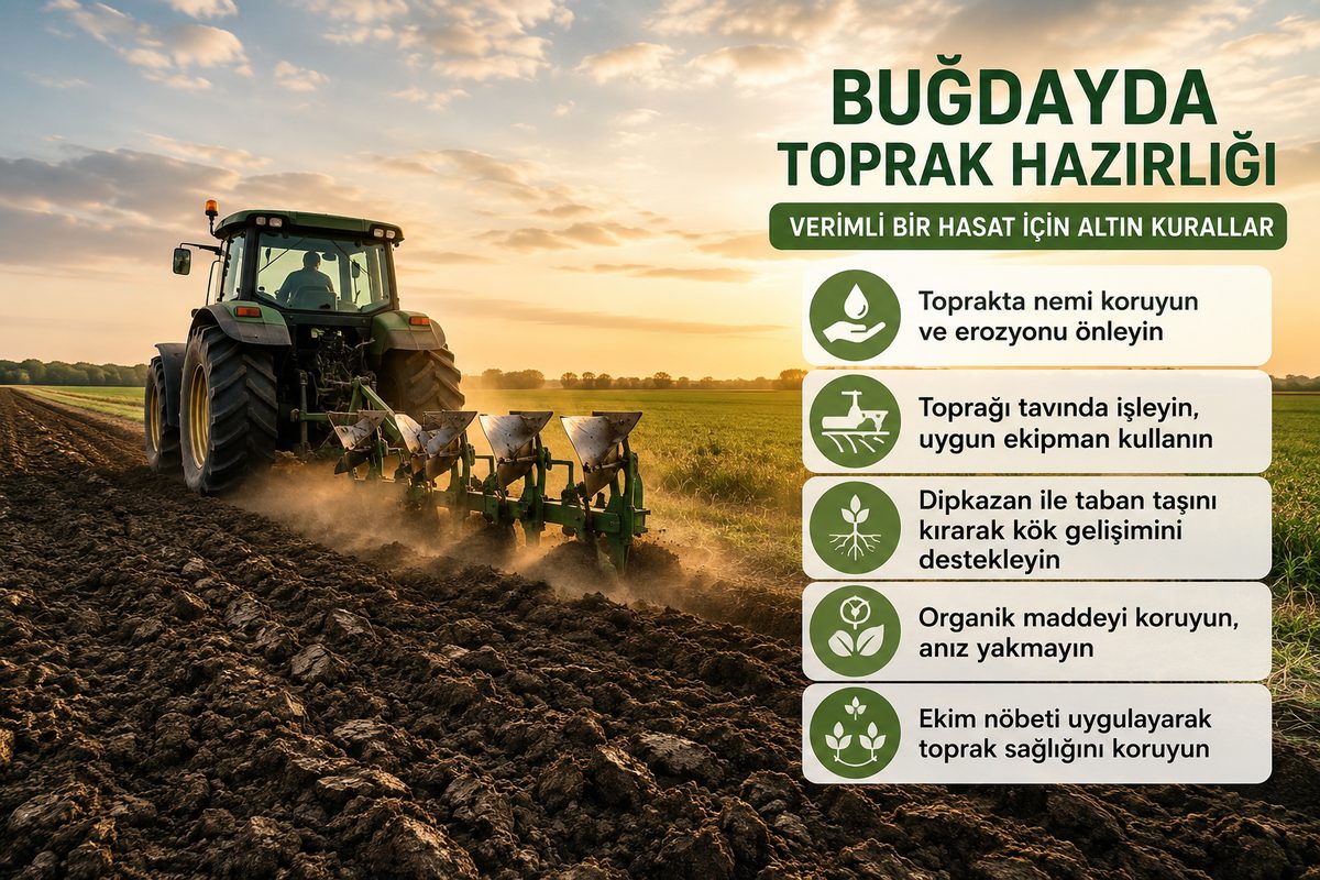 Buğdayda Toprak Hazırlığı Nasıl Olmalıdır? Verimli Bir Hasat İçin Altın Kurallar