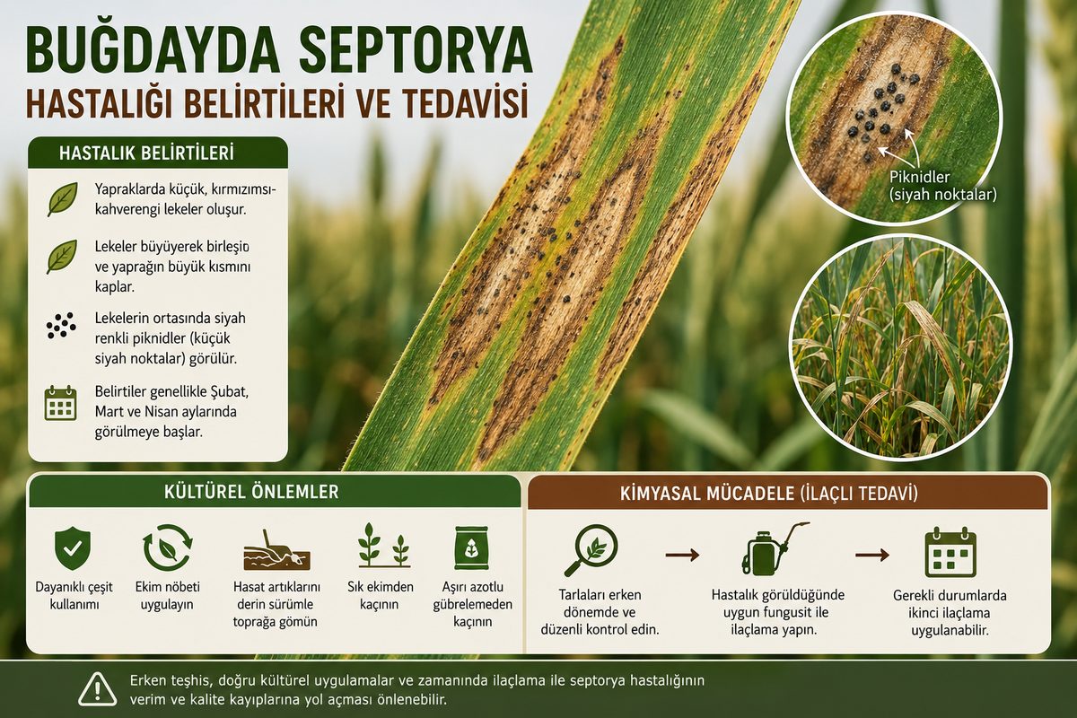 Buğdayda Septorya Hastalığı Belirtileri ve Tedavisi