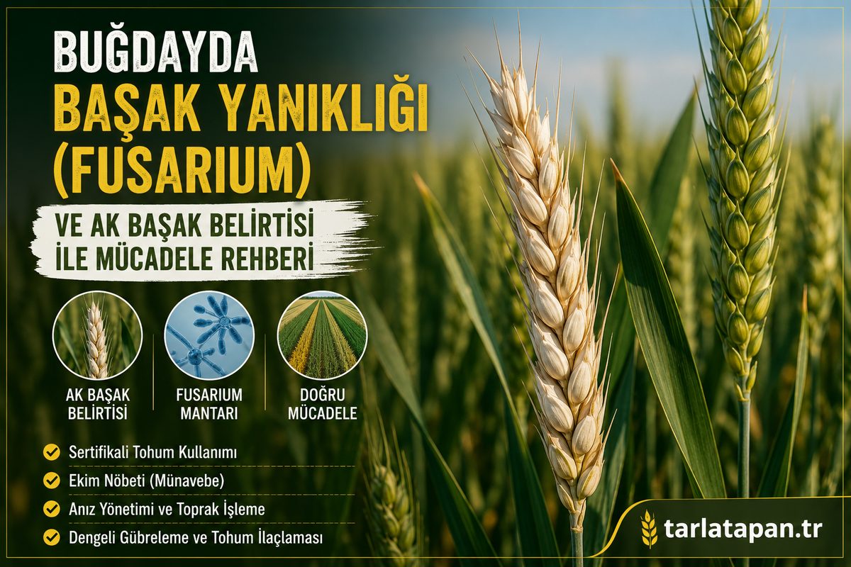 Buğdayda Başak Yanıklığı (Fusarium) ve Ak Başak Mücadele Rehberi