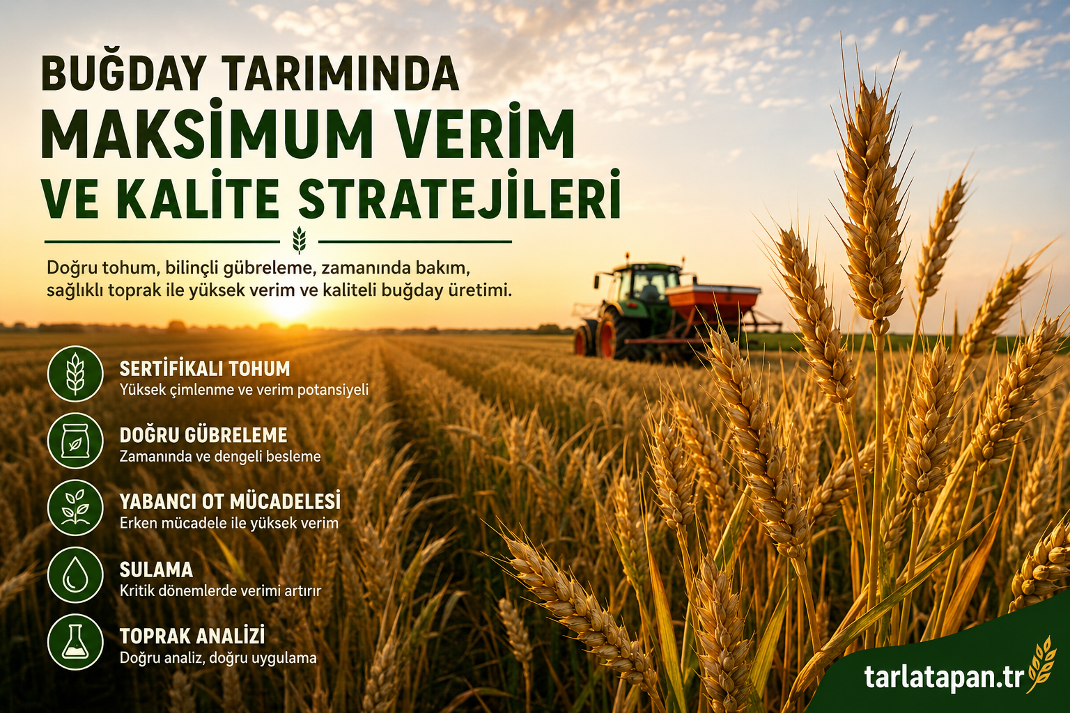 Buğday Tarımında Maksimum Verim ve Kalite Stratejileri