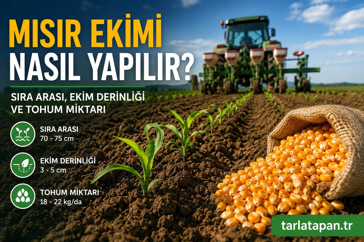 Mısır Ekimi Nasıl Yapılır? Sıra Arası, Ekim Derinliği ve Tohum Miktarı