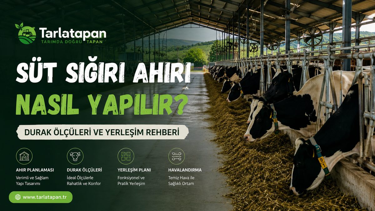 Süt Sığırı Ahırı Nasıl Yapılır? Durak Ölçüleri ve Yerleşim