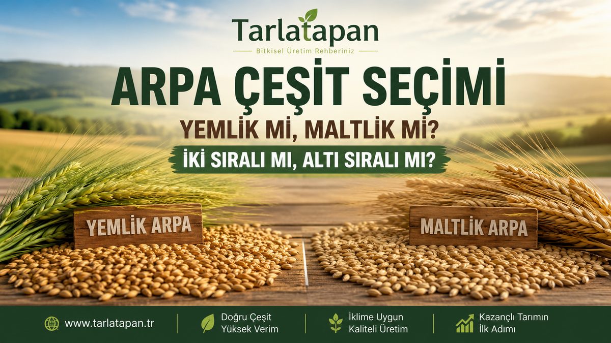 Arpa Çeşit Seçimi: Yemlik mi Maltlık mı, İki Sıralı mı Altı Sıralı mı?