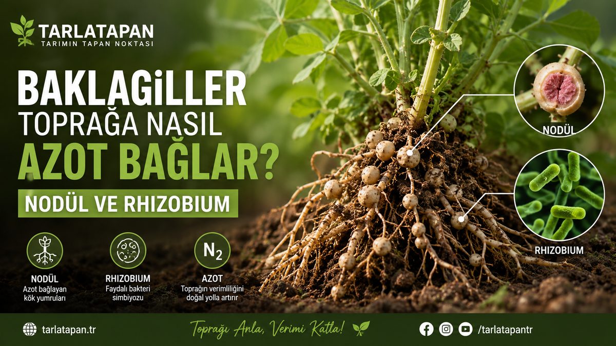 Baklagiller Toprağa Nasıl Azot Bağlar? Nodül ve Rhizobium