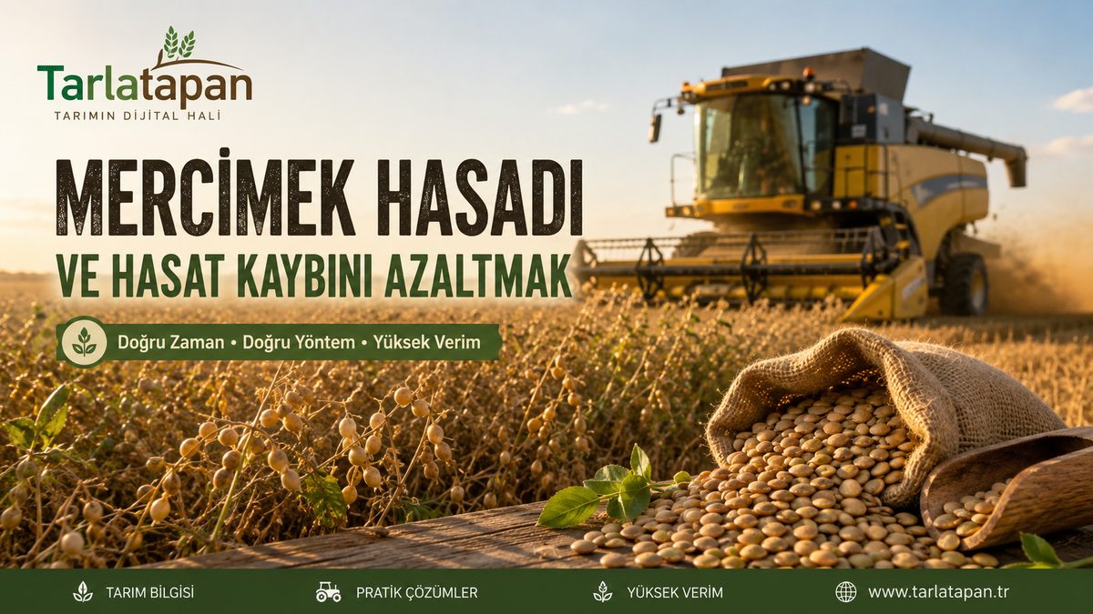 Mercimek Hasadı ve Hasat Kaybını Azaltmak