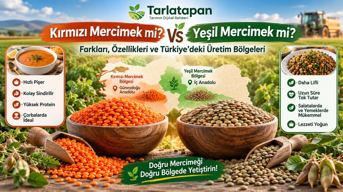 Kırmızı Mercimek mi Yeşil Mercimek mi? Farkları ve Bölgeleri