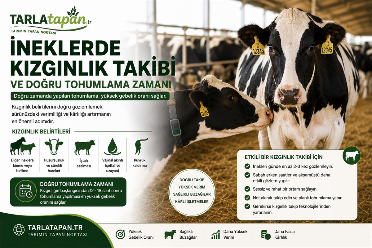İneklerde Kızgınlık Takibi ve Doğru Tohumlama Zamanı