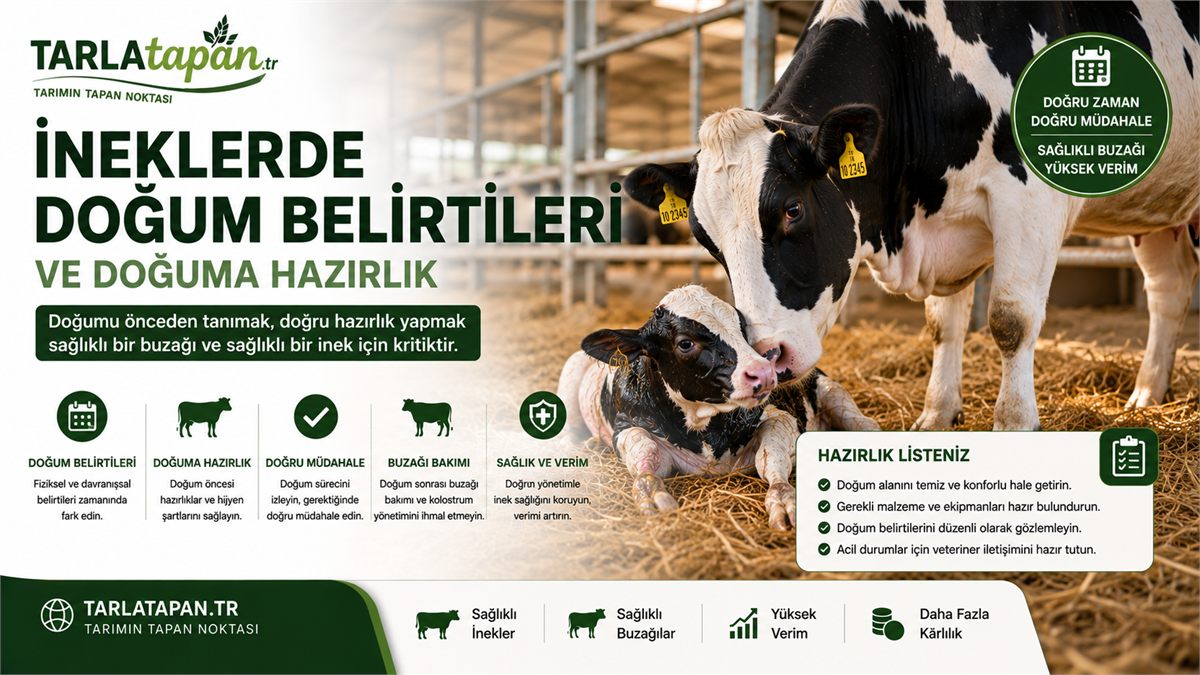 İneklerde Doğum Belirtileri ve Doğuma Hazırlık