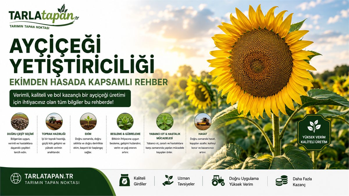 Ayçiçeği Yetiştiriciliği: Ekimden Hasada Kapsamlı Rehber
