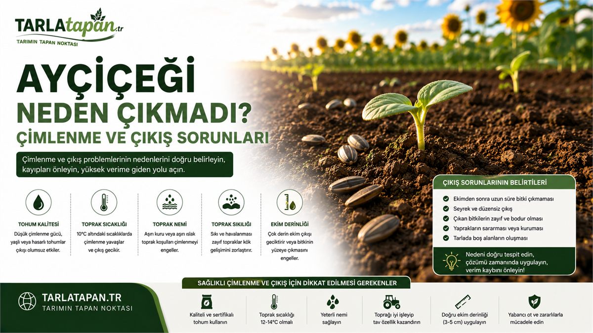 Ayçiçeği Neden Çıkmadı? Çimlenme ve Çıkış Sorunları