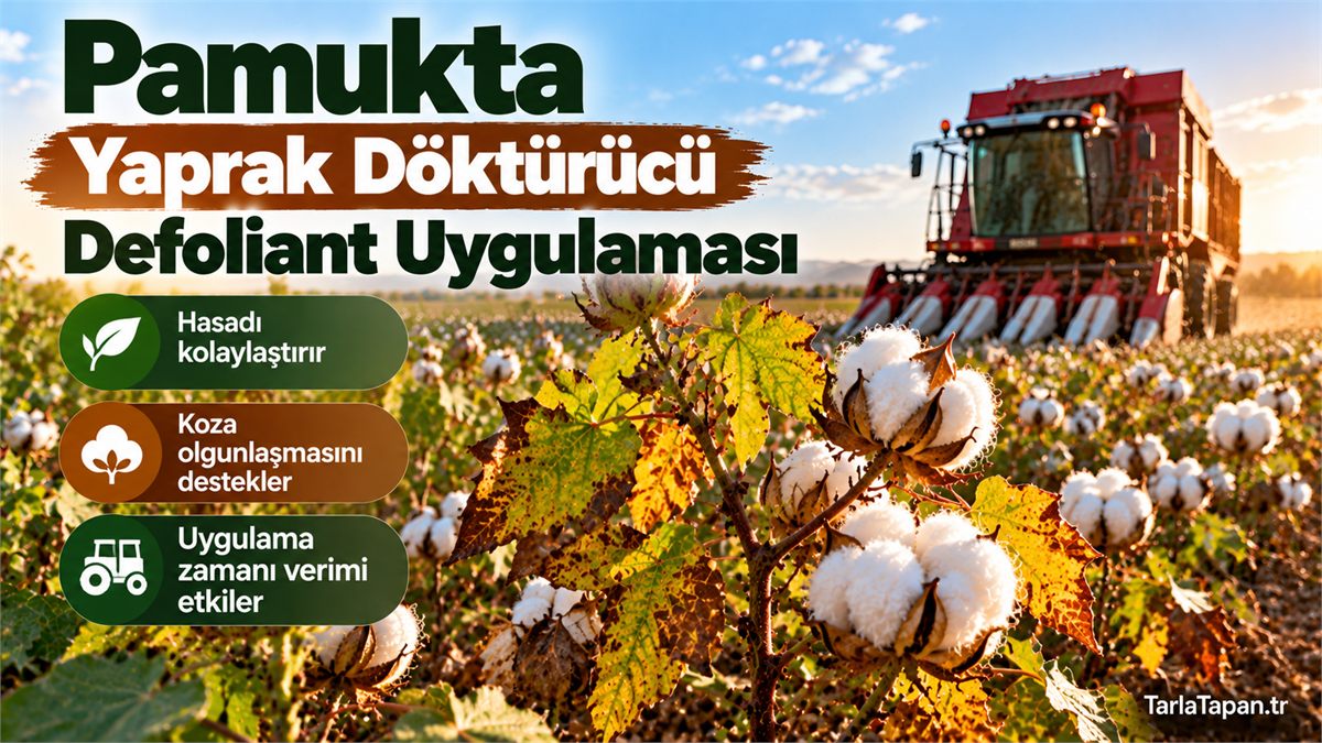 Pamukta Yaprak Döktürücü (Defoliant) Uygulaması