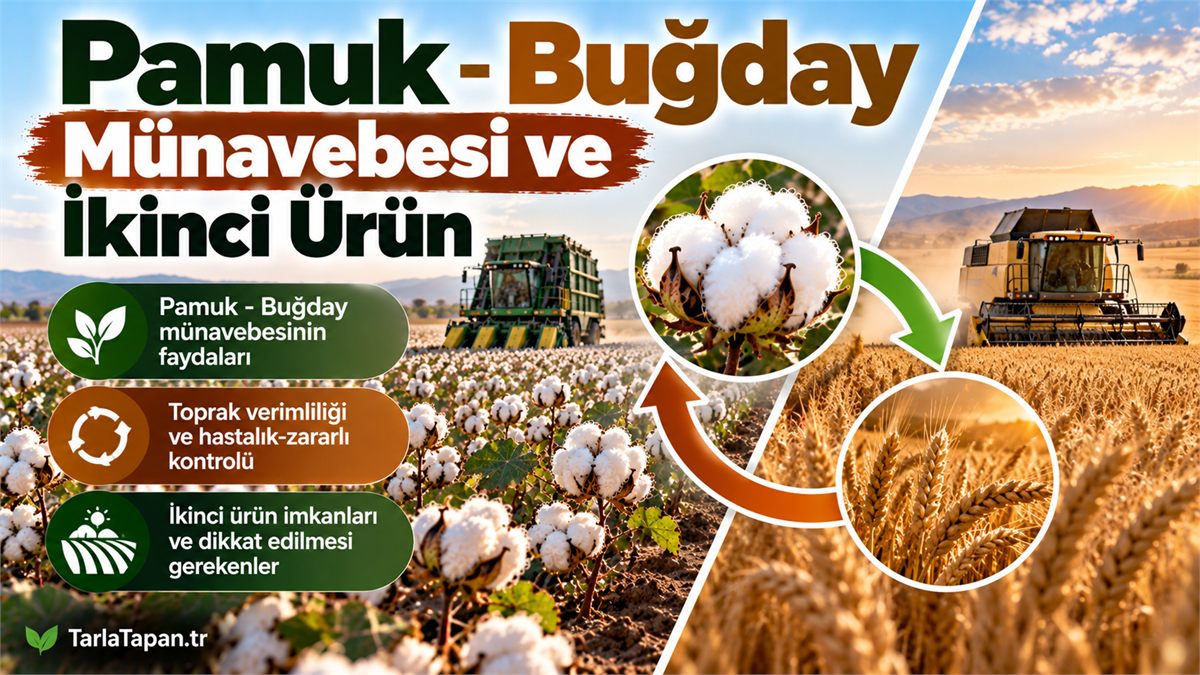 Pamuk-Buğday Münavebesi ve İkinci Ürün