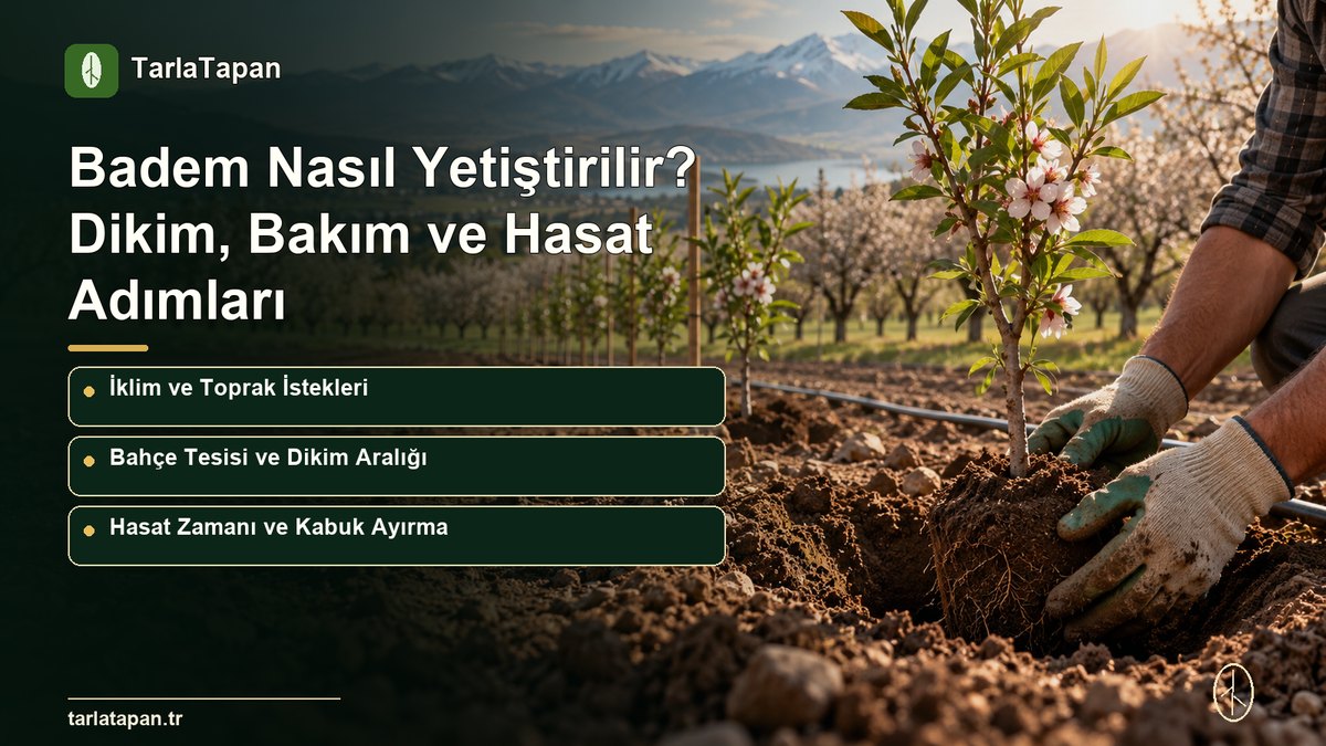 Badem Nasıl Yetiştirilir? Dikimden Hasada Rehber