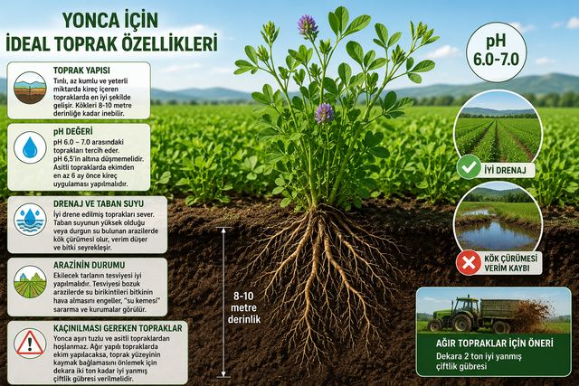 Yonca Bitkisi İçin En Uygun Toprak Özellikleri
