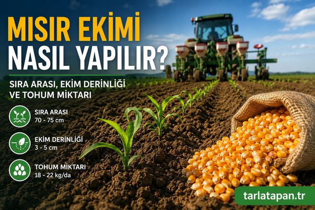 Mısır Ekimi Nasıl Yapılır? Sıra Arası, Ekim Derinliği ve Tohum Miktarı