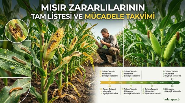 Mısır Zararlılarının Tam Listesi ve Mücadele Takvimi