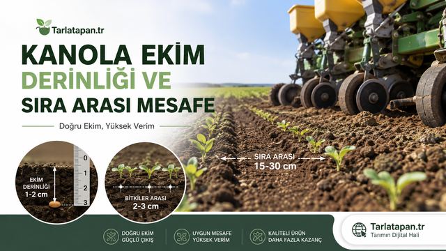 Kanola Ekim Derinliği ve Sıra Arası Mesafe
