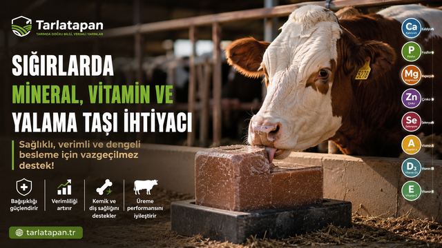 Sığırlarda Mineral, Vitamin ve Yalama Taşı İhtiyacı