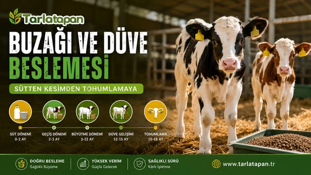 Buzağı ve Düve Beslemesi: Sütten Kesimden Tohumlamaya