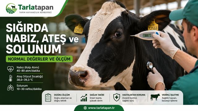 Sığırda Nabız, Ateş ve Solunum: Normal Değerler ve Ölçüm