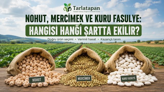 Nohut, Mercimek ve Kuru Fasulye: Hangisi Hangi Şartta Ekilir?