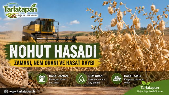 Nohut Hasadı: Zamanı, Nem Oranı ve Hasat Kaybı