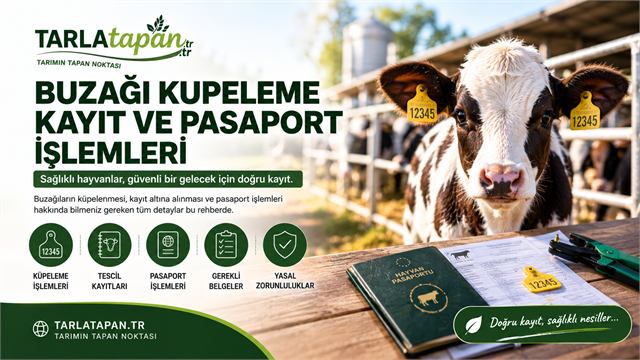Buzağı Küpeleme, Kayıt ve Pasaport İşlemleri
