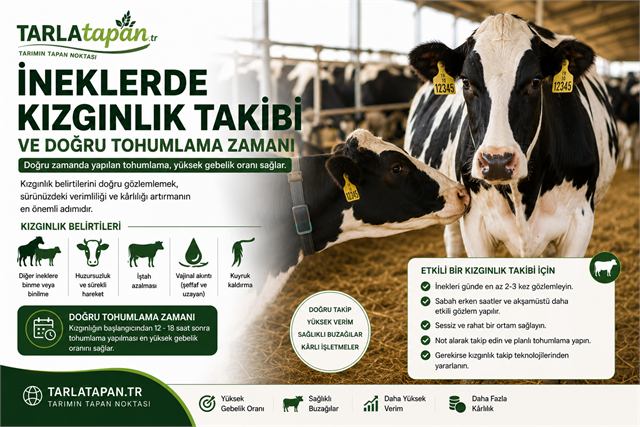 İneklerde Kızgınlık Takibi ve Doğru Tohumlama Zamanı