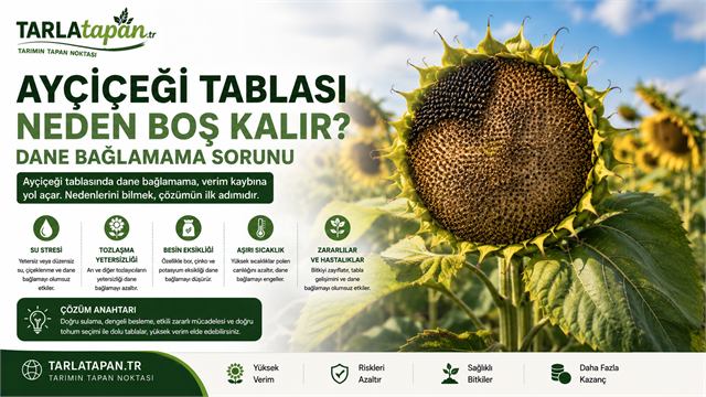 Ayçiçeği Tablası Neden Boş Kalır? Dane Bağlamama Sorunu