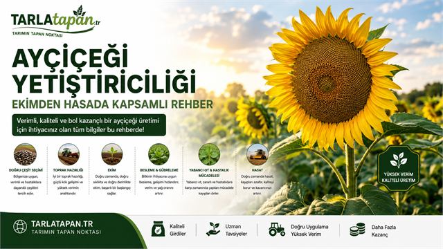 Ayçiçeği Yetiştiriciliği: Ekimden Hasada Kapsamlı Rehber