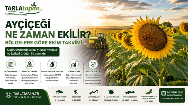 Ayçiçeği Ne Zaman Ekilir? Bölgelere Göre Ekim Takvimi