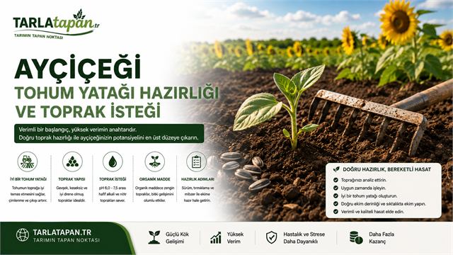 Ayçiçeği Tohum Yatağı Hazırlığı ve Toprak İsteği