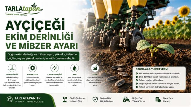 Ayçiçeği Ekim Derinliği ve Mibzer Ayarı