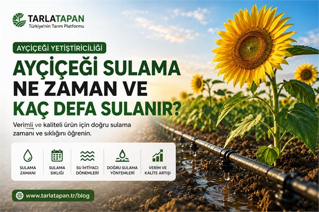 Ayçiçeği Sulama: Ne Zaman ve Kaç Defa Sulanır?