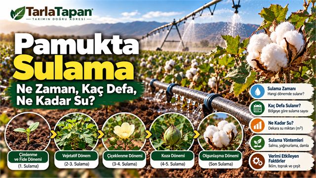 Pamukta Sulama: Ne Zaman, Kaç Defa, Ne Kadar Su?