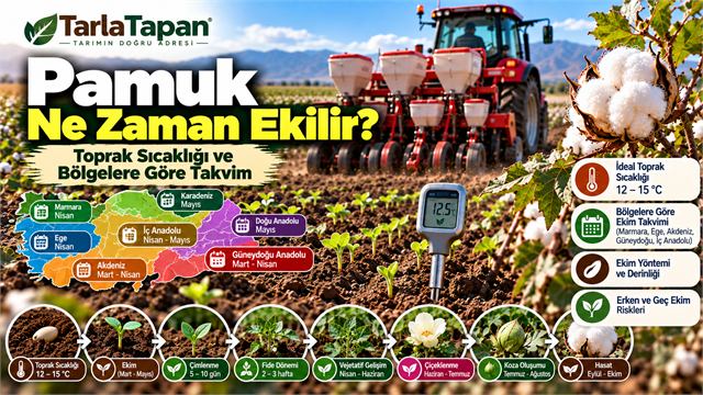 Pamuk Ne Zaman Ekilir? Toprak Sıcaklığı ve Bölgelere Göre Takvim