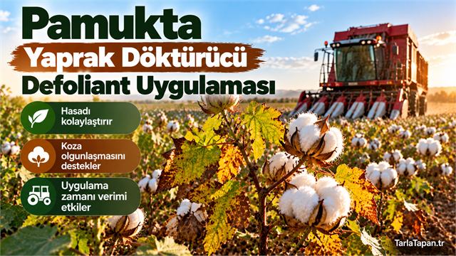 Pamukta Yaprak Döktürücü (Defoliant) Uygulaması