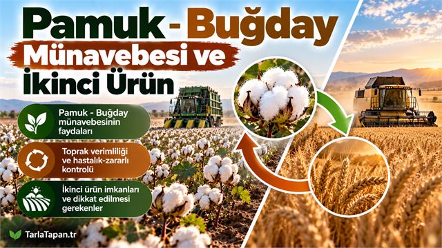 Pamuk-Buğday Münavebesi ve İkinci Ürün
