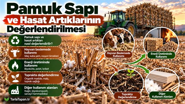 Pamuk Sapı ve Hasat Artıklarının Değerlendirilmesi