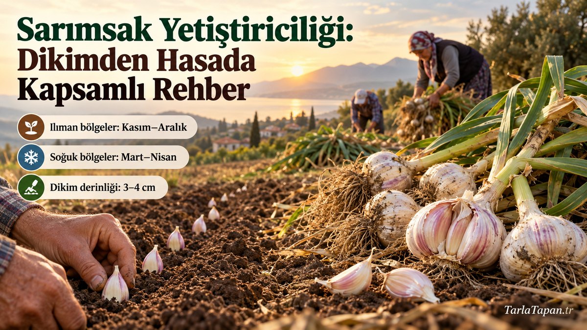 Sarımsak Yetiştiriciliği: Dikimden Hasada Kapsamlı Rehber